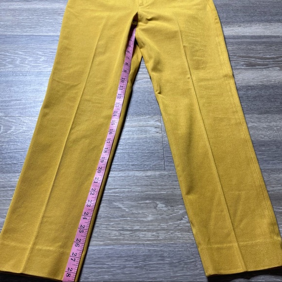 BANANA REPUBLIC straight leg mustard Martin fit pants size 10 - Picture 4 of 13